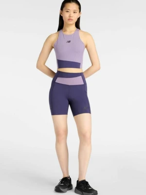 Spodnie legginsy New Balance fioletowy