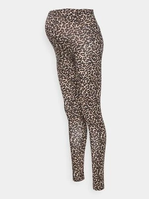 Spodnie legginsy Only brązowy