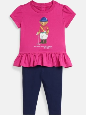 Spodnie legginsy Polo Ralph Lauren różowy