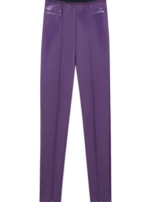 Spodnie legginsy PULL&BEAR fioletowy