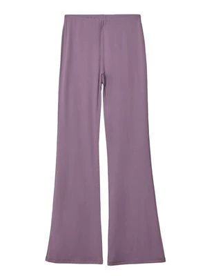 Spodnie legginsy Stradivarius liliowy