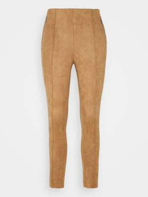 Spodnie legginsy Vero Moda brązowy