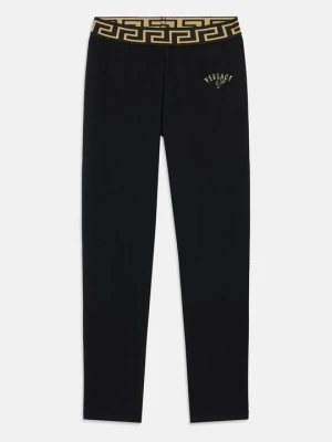 Spodnie legginsy Versace czarny