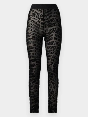 Spodnie legginsy Versace Jeans Couture czarny