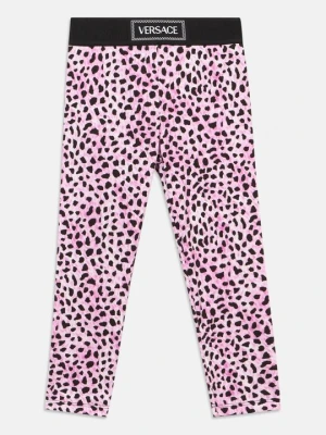 Spodnie legginsy Versace różowy