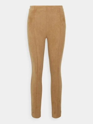 Spodnie legginsy Vila brązowy