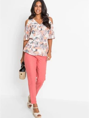 Spodnie lniane bonprix