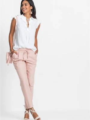 Spodnie lniane bonprix