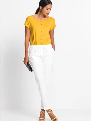 Spodnie lniane bonprix