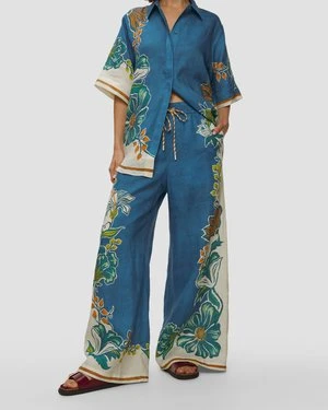 Spodnie Lniane Damskie Alemais Luda