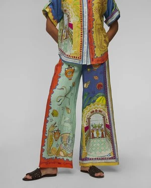 Spodnie lniane damskie Alemais Surrealist Summer Pant