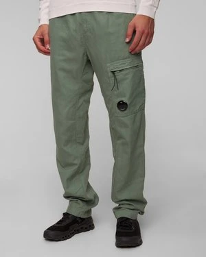 Spodnie lniane khaki męskie C.P. Company CP Company