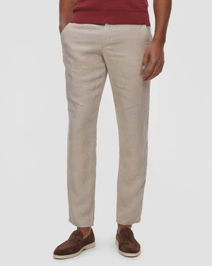 Spodnie Lniane Męskie Alberto Lou-j - Pure Linen