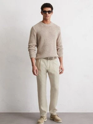 Spodnie lniane model Osby jogger plisy Marc O'Polo