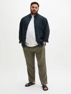 Spodnie lniane model Osby jogger plisy Marc O'Polo