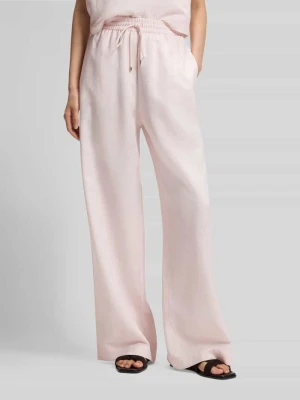 Spodnie lniane o kroju loose fit z mieszanka lyocellu i lnu model 'TAVATI2_TI' Boss