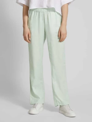 Spodnie lniane o kroju regular fit w jednolitym kolorze model ‘Summer’ Toni Dress
