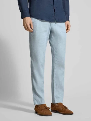 Spodnie lniane o kroju regular fit z Mieszanka lnu Model 'Sanderson-L-3' Boss Orange