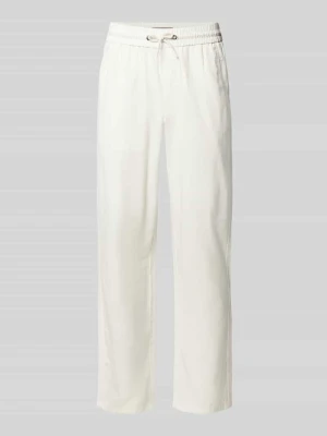 Spodnie lniane o kroju regular fit z tunelem model ‘BAY’ Blend