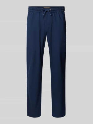 Spodnie lniane o kroju regular fit z tunelem model ‘BAY’ Blend