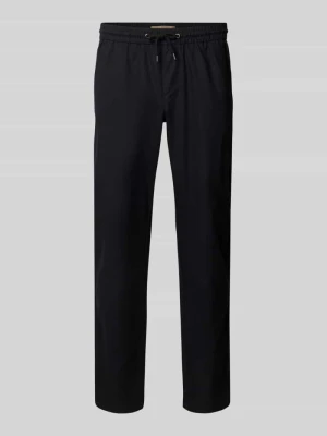 Spodnie lniane o kroju regular fit z tunelem model ‘BAY’ Blend