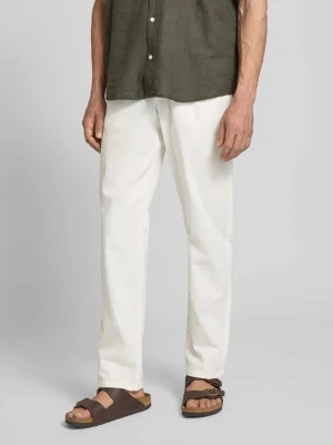 Spodnie lniane o kroju regular fit z tunelem model ‘BAY’ Blend