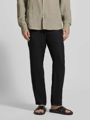 Spodnie z lnu o kroju slim fit z czystego lnu model 'Fabio' BRAX