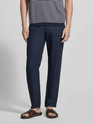 Spodnie z lnu o kroju slim fit z czystego lnu model 'Fabio' BRAX