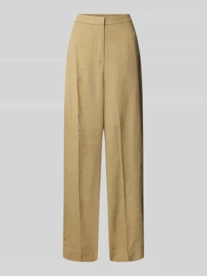 Spodnie lniane o kroju tailored fit z mieszanki lnu i lyocellu Tommy Hilfiger