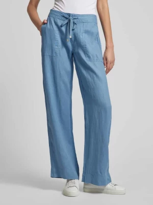 Spodnie lniane o luźnym kroju z tunelem model ‘JOVONIE’ Lauren Ralph Lauren