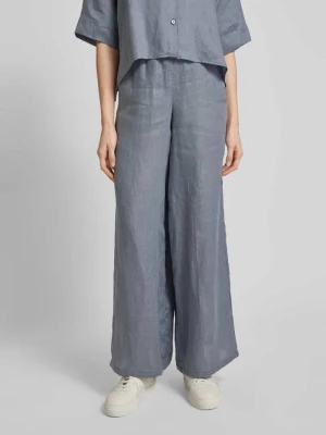 Spodnie lniane o luźnym kroju z wpuszczanymi kieszeniami model ‘CEILING’ drykorn