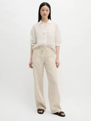 Spodnie lniane szerokie Marc O'Polo