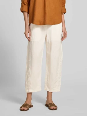 Spodnie lniane w skróconym kroju model 'myha linen' Opus