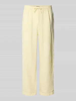 Spodnie lniane z elastycznym pasem MCNEAL