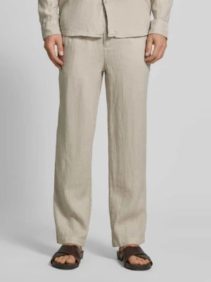 Spodnie lniane z elastycznym pasem MCNEAL