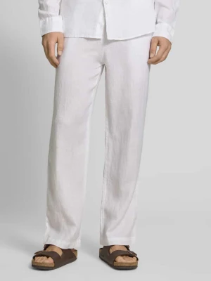 Spodnie lniane z elastycznym pasem MCNEAL