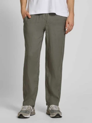 Spodnie lniane z elastycznym pasem model 'KARL LAWRENCE' jack & jones
