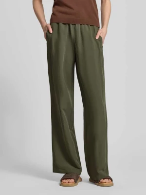 Spodnie lniane z elastycznym pasem model 'Roma' STEHMANN