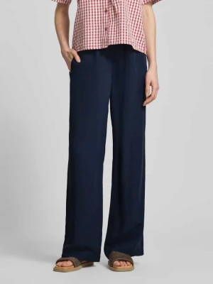 Spodnie lniane z elastycznym pasem model 'Roma' STEHMANN