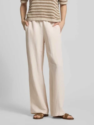 Spodnie lniane z elastycznym pasem model 'Roma' STEHMANN
