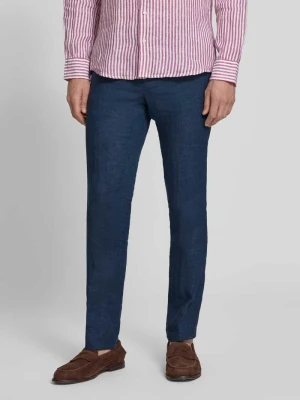 Spodnie lniane z francuskimi wpuszczanymi kieszeniami model 'Tomte' carl gross