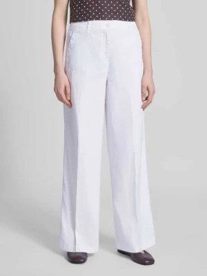 Spodnie lniane z wpuszczane kieszenie model 'ADRIENNE' CAMBIO