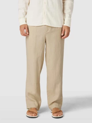 Spodnie lniane z wpuszczanymi kieszeniami model ‘KARL’ jack & jones