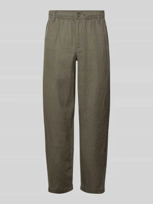 Spodnie lniane z wpuszczanymi kieszeniami model 'KARL LAWRENCE' Jack & Jones Premium