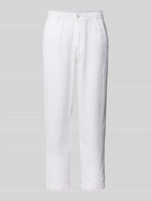 Spodnie lniane z wpuszczanymi kieszeniami model 'KARL LAWRENCE' Jack & Jones Premium