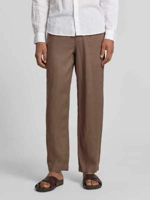 Spodnie lniane z wpuszczanymi kieszeniami model 'KARL LAWRENCE' Jack & Jones Premium