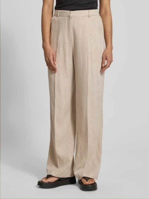 Spodnie lniane z wpuszczanymi kieszeniami model 'Pennie Ginia' MSCH Copenhagen