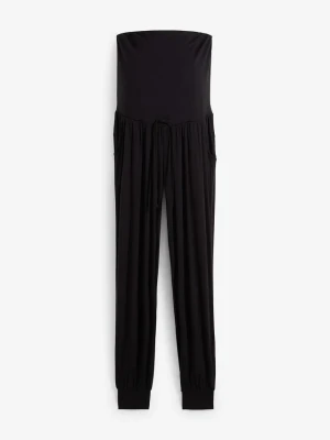 Spodnie loungewear na okres ciąży i po porodzie BonPrix czarny