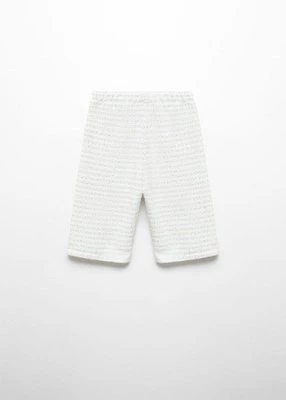 Spodnie culotte z teksturą MANGO BABY