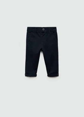 Bawełniane spodnie chinos MANGO BABY